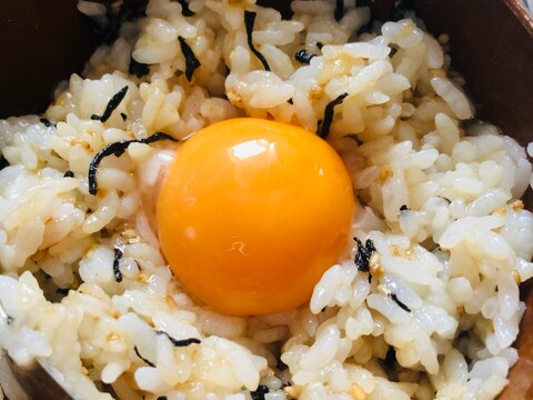 ひじきの卵かけご飯